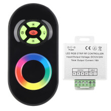 Rialaitheoir LED Comhtháite Cliste Tuya, Cianrialtán Tadhaill do Stiallacha LED RGB le 8 gCéim Gile