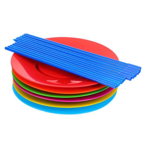 2Sets Vrolijke Circus Jongleerclubs Plastic Kinderen Training