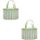 2Pcs Woven Bamboo Fruit Basket with Lid Assorted Colors for Storage 5