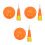 3Sets Durable Plastic Inflatable Bowling Set Family Game 4