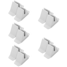 10Pcs White Plastic Fence Holders Base for Small Garden Fences