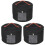 3Pcs Black Household Hat Box Wardrobe Storage Container 2
