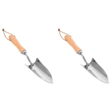 2Pcs Garden Spade Stainless Steel Hand Tools for Soil Digging