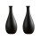 2Pcs Black Ceramic Flower Vase Simplicity Style for Home 1