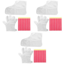 3Ensembles Hydratants Blancs Masques Pieds Pratiques