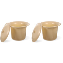 2Pièces Pot Urinaire Couvert Khaki En Épais Usage