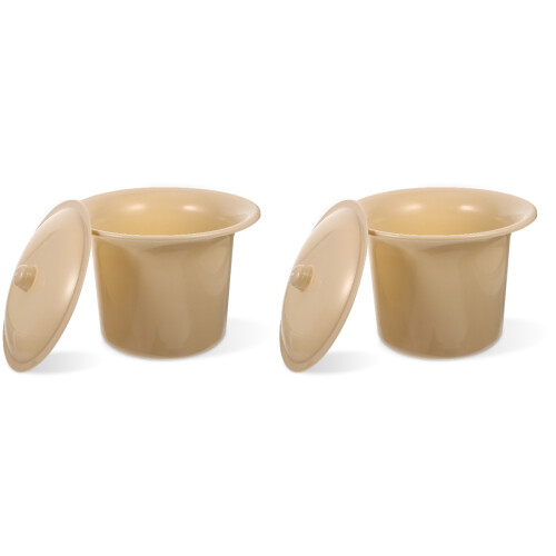 2Pièces Pot Urinaire Couvert Khaki En Épais Usage