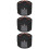 3Pcs Black Household Hat Box Wardrobe Storage Container 7