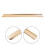 Kitchen cabinet door handles gold concealed finger pull 3