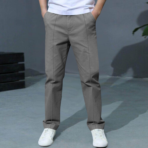 Boys' Grey Chino Pants with Pockets 4-5 Years 1