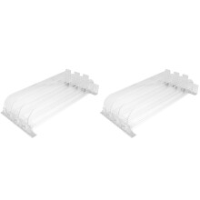 6Pcs Transparent Drink Shelf Pusher Plastic Organizer for Shops