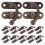 20 Pcs Box Clasp Latch Lock Catch Drawer Hatch Antique Bronze Hook 1