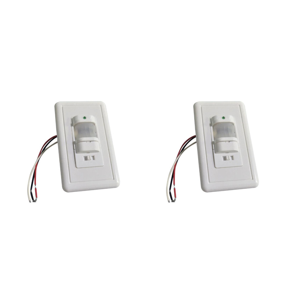 2Pcs Practical Abs Motion Detector Sensor Light For Ceiling And Walls 3711599293694