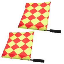 2Stk Fußball Assistenten Flags Für Schiedsrichter Und Kompakt