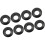 2Set Kayak Drop Ring Zwart Stevig Duurzaam Peddelaccessoire 1