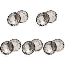 10Pcs ABS Dark Grey Motorcycle Turn Signal Covers Durable Outdoor Use