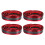 Rood Auto Beschermstrip Sill Scratch-Guard Buigzaam 1