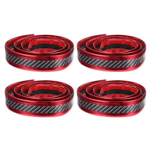 Rood Auto Beschermstrip Sill Scratch-Guard Buigzaam