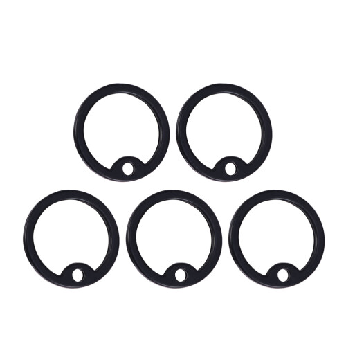 16Pcs Black Silicone Dog Tag Silencers Durable Silence Circles