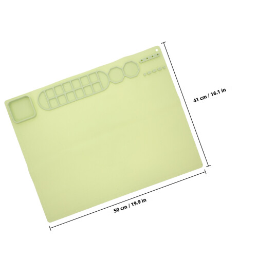 Tapis De Peinture Silicone Vert Pour Artistes 1