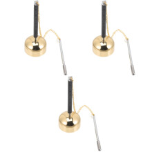 3St Yin Qing Handinstrument Goudkleurig Voor Meditatie En Gebed