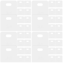 160Pcs Vertical Blind Repair Tabs and Stems White for Curtain Fixing