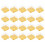 300Pcs Golden Egg-Yolk Puff Holders Eco-Friendly Plastic Cake Boxes 1