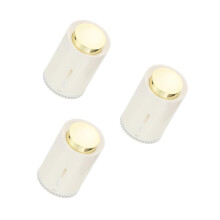 3Pcs Compact White Press-Type Acrylic Toothpick Holder for Kitchen