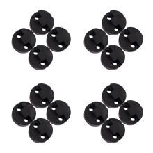 16Pcs Rubber Violin Mutes Black Noise Reduction for Beginner Violin