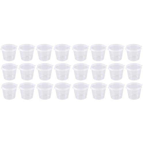 200St Transparante Wegwerp Cups Met Wit Voor Opslag 1