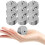 3Sets Portable Metal Hook Weight Set Silver for Physics Teaching Lab 2