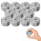 3Sets Portable Metal Hook Weight Set Silver for Physics Teaching Lab 3