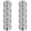 3Sets Portable Metal Hook Weight Set Silver for Physics Teaching Lab 6