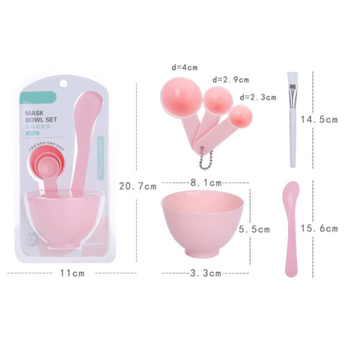 6Sets Facial Mask Bowl and Stick Set Plastic Tools for Easy Storage 1