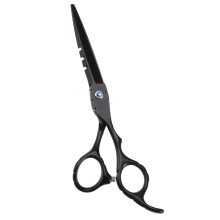Ciseaux de coiffure professionnels noirs et bleus, 2,3 cm x 1,7 cm, en acier inoxydable.