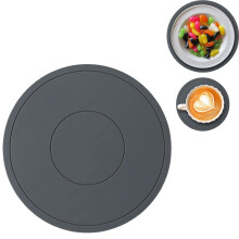 Tappetino isolante termico in silicone, rotondo da 22 cm, antiscivolo, per pentole e tazze, grande protezione per il piano di lavoro della cucina per
