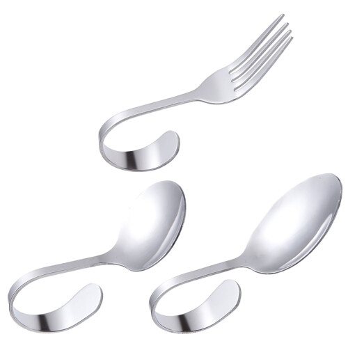 Kids Cutlery Set Seafood Spoon Fork 3 Pieces