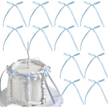 Bow Cake Topper Ribbon Bow Cupcake Toppers 30 pcs
