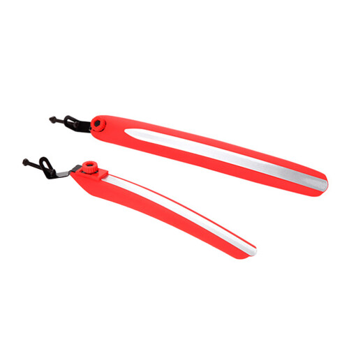 3Pairs Red Mountain Bicycle Mud Guards Flexible Easy-to-Install 1
