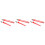 3Pairs Red Mountain Bicycle Mud Guards Flexible Easy-to-Install 4