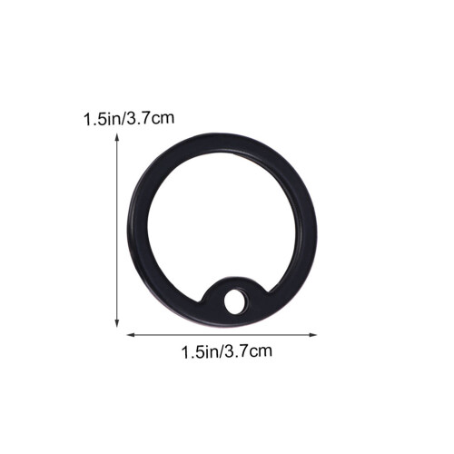 16Pcs Black Silicone Dog Tag Silencers Durable Silence Circles 1