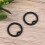 16Pcs Black Silicone Dog Tag Silencers Durable Silence Circles 6