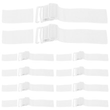 10St Stevige Witte Elastische Hoedband Voor Zonnekappen En Strohoeden