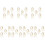 35Pcs Yellow Car Hanging Essential Oil Bottle Perfume Diffuser Pendant 3