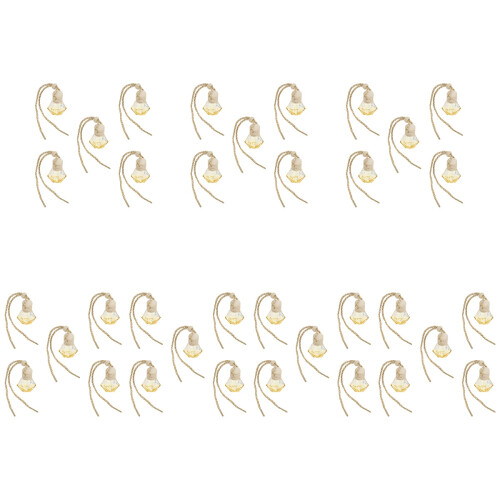 35Pcs Yellow Car Hanging Essential Oil Bottle Perfume Diffuser Pendant 2