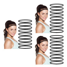 27St Duurzame Zwarte Hoofdband Stretchstof Sport En Yoga