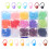 DIY Colored Crochet Stitch Markers Portable ABS Material 3