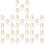 35Pcs Yellow Car Hanging Essential Oil Bottle Perfume Diffuser Pendant 9
