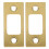 2Pcs Golden Round Deadbolt Lock Hardware Plates for Door Installation 1