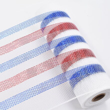 10 Zoll x 30 Fuß Dekonetzband mit Metallicfolie, Dekonetzbandrolle für Frühlingskränze, Girlanden, Bastelarbeiten und Partys